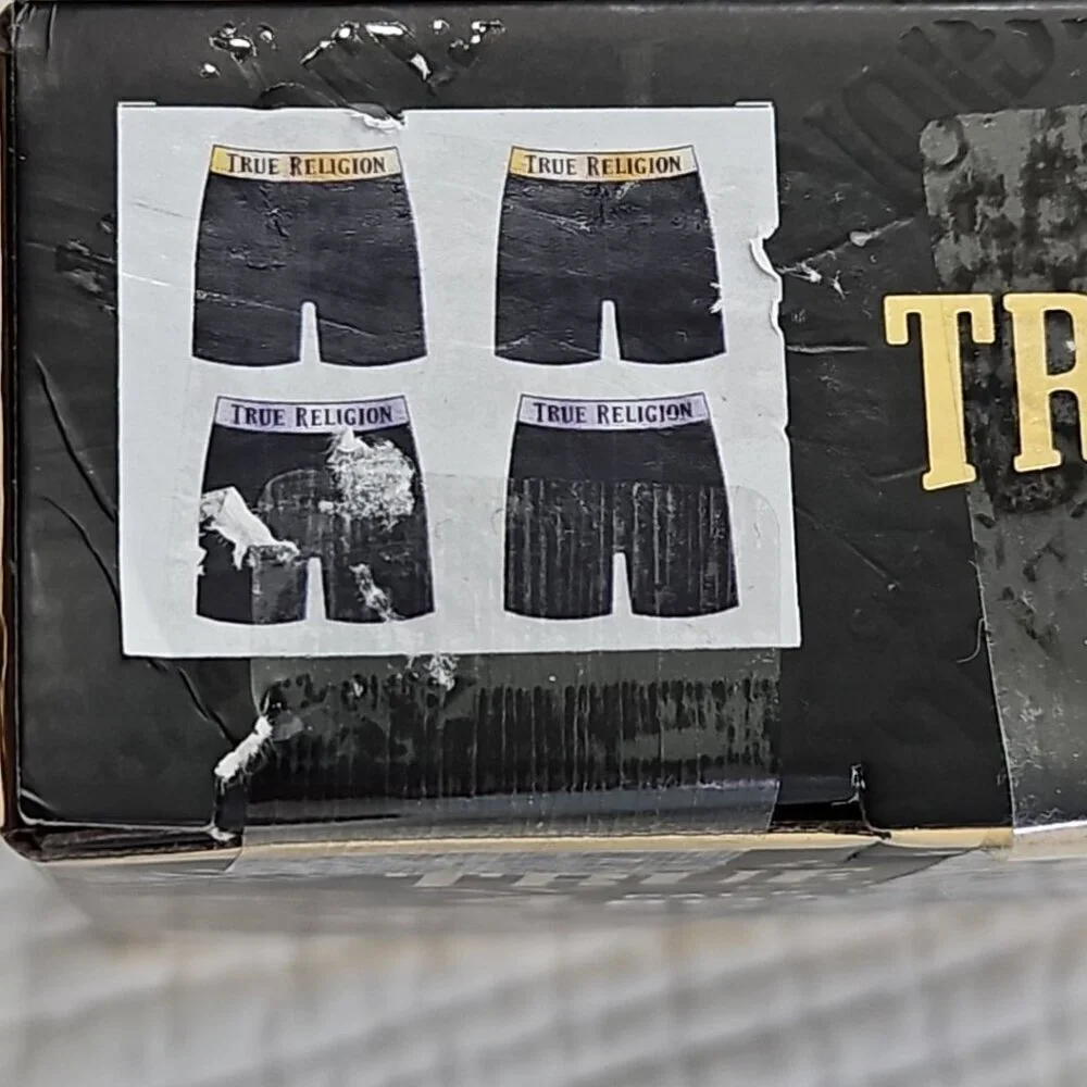 True Religion 4 Pack Boxer Briefs L (36-38) Cotton Stretch Stretch Old Money NEW